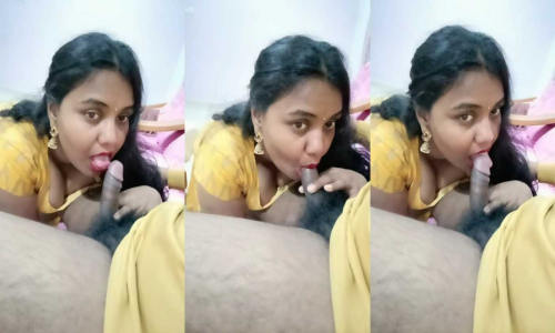 Busty Slutty Tamil Milf Wife Eating Cum