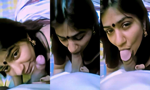 SexyHorny Wife Sucking Husband Dick in Hot Saree Bluz Desi Sex Video