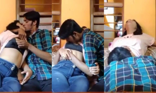 Indian Cousin Brother Sister Kissing Boobs Sucking Rubbing and Licking